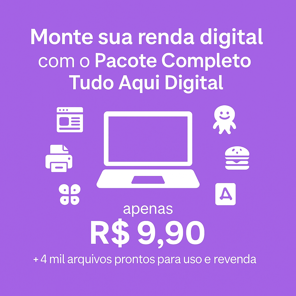 Pacote Completo Tudo Aqui Digital