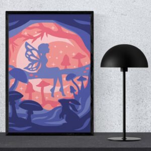 Caixa de Luz 3D – Fada | Arquivo de Recorte em Camadas (SVG)