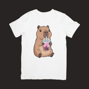 Estampa Capivara Kawaii – PNG para Sublimação de Camisetas