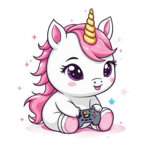 21 Uniconios Jogando Videogame em PNG