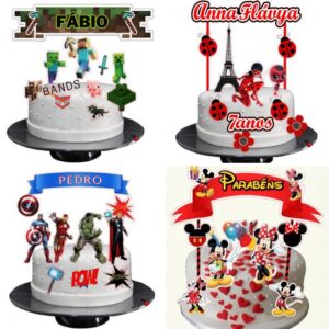 Kit Digital +1300 Topos de Bolo – Arquivos de Corte Silhouette