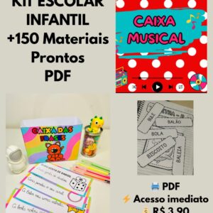 Kit Escolar Infantil Completo – +150 Materiais Prontos para Imprimir (PDF)