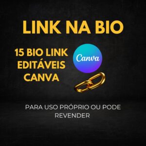 Pack 15 link Bio Canva Editável
